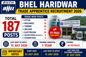 BHEL Trade Apprentice Recruitment 2026