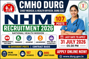CMHO Durg Recruitment 2026