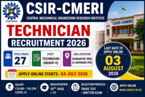 CSIR CMERI Recruitment 2026