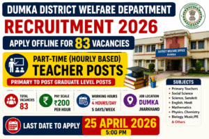 Dumka Teacher Recruitment 2026