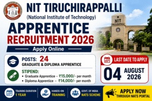 NIT Trichy Apprentice Recruitment 2026