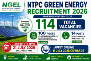 NTPC Green Energy Recruitment 2026
