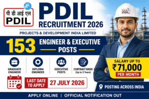 PDIL Recruitment 2026