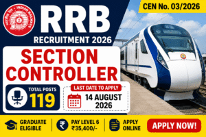 RRB Section Controller Recruitment 2026