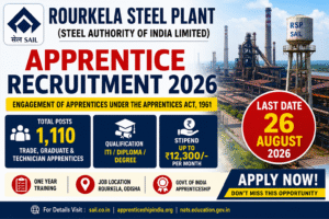Rourkela Steel Plant Recruitment 2026