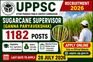 UPPSC Sugarcane Supervisor Recruitment 2026