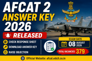 AFCAT 2 Answer Key 2026 AFCAT 2 Answer Key 2026