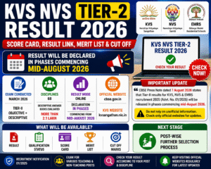 KVS NVS Tier-2 Result 2026