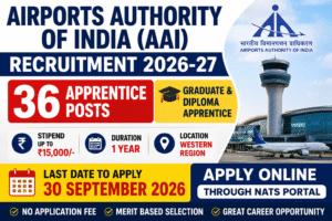 AAI Apprentice Recruitment 2026