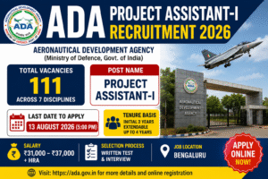 ADA Project Assistant Recruitment 2026