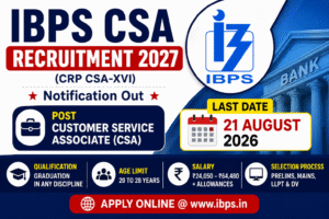 IBPS CSA Recruitment 2027