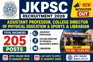 JKPSC Assistant Professor Recruitment 2026