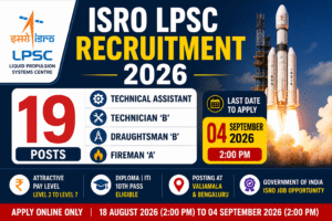 ISRO LPSC Recruitment 2026