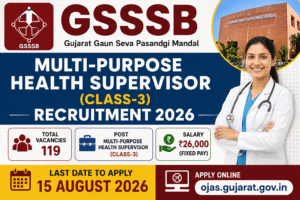 GSSSB MPHS Recruitment 2026
