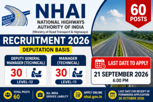 NHAI Recruitment 2026