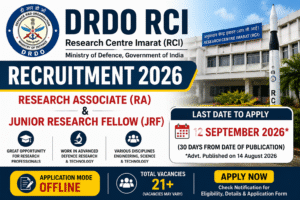 DRDO RCI Recruitment 2026