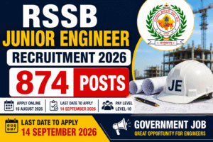 RSSB Junior Engineer Recruitment 2026
