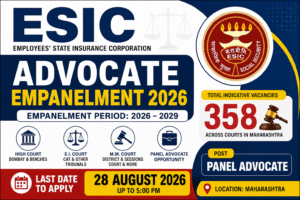 ESIC Advocate Empanelment 2026