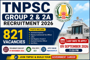 TNPSC Group 2 Recruitment 2026