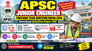 APSC Junior Engineer PYQ 2026