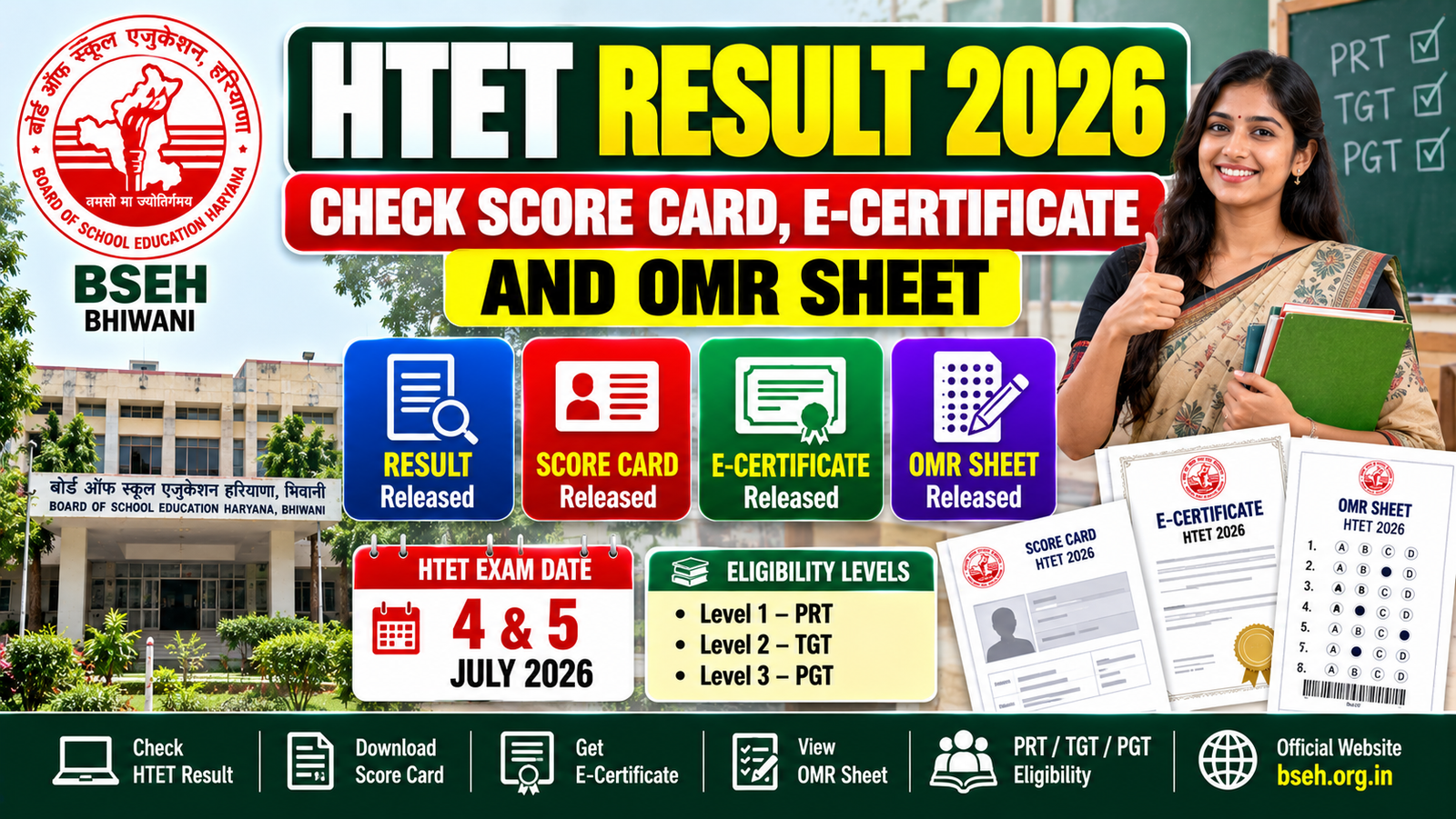 HTET Result 2026