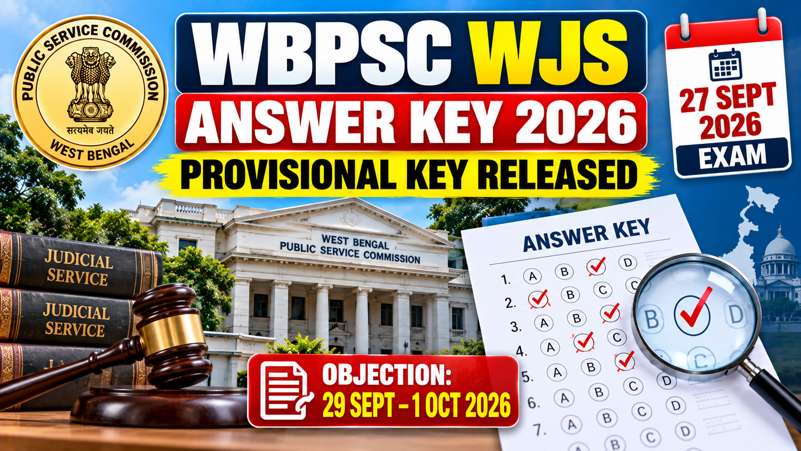 WBPSC WJS Answer Key 2026