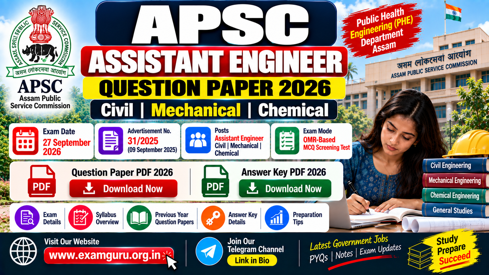 APSC Assistant Engineer Question Paper 2026