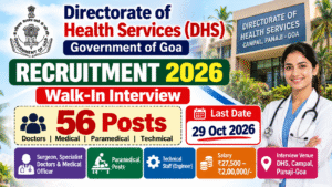 DHS Goa Recruitment 2026