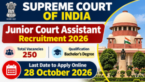 Supreme Court Junior Court Assistant Recruitment 2026