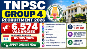 TNPSC Group 4 Recruitment 2026